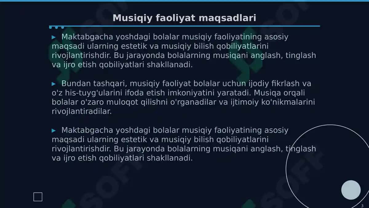 Maktabgacha yoshdagi bolalar musiqiy faoliyatining mazmuni 3