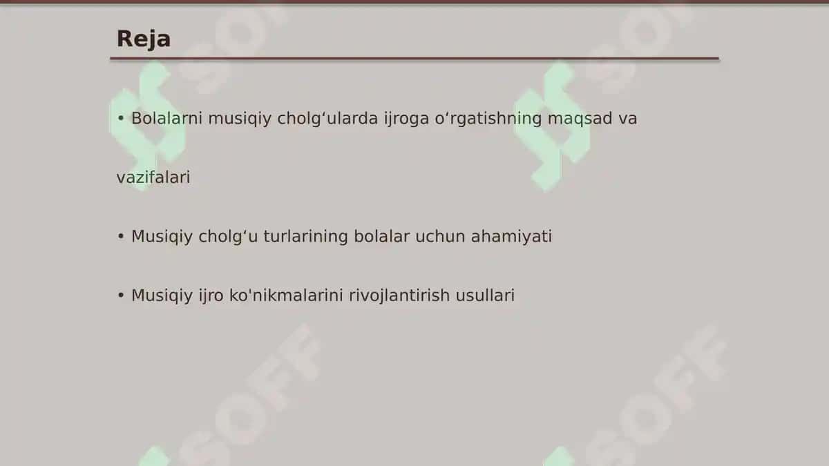 Bolalarni musiqiy cholgʻularda ijroga oʻrgatish 2