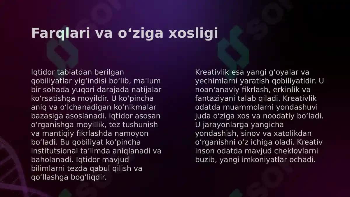 Iqtidor va Kreativlik Diagnostikasi 4