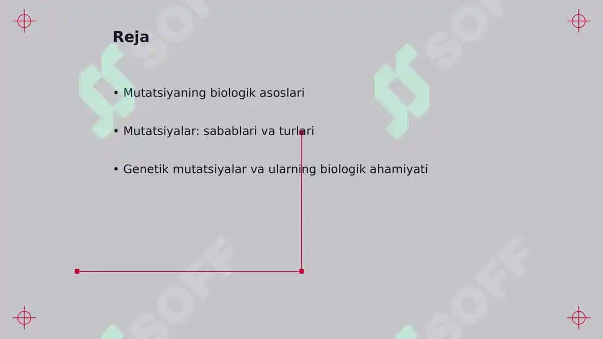 Mutatsiyalar: sabablari, shakllari, ahamiyati va biologik oqibatlari 2