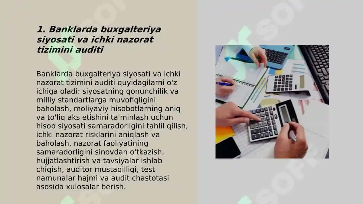 Banklarda buxgalteriya hisobini tashkil etilishi va yuritilishi auditi 3