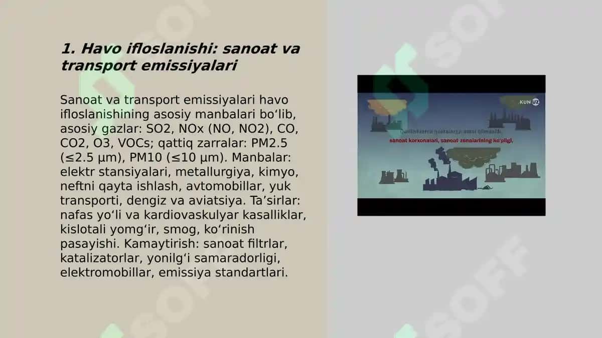 Atrof muhit ifloslanishi koʻlami va manbalari 3