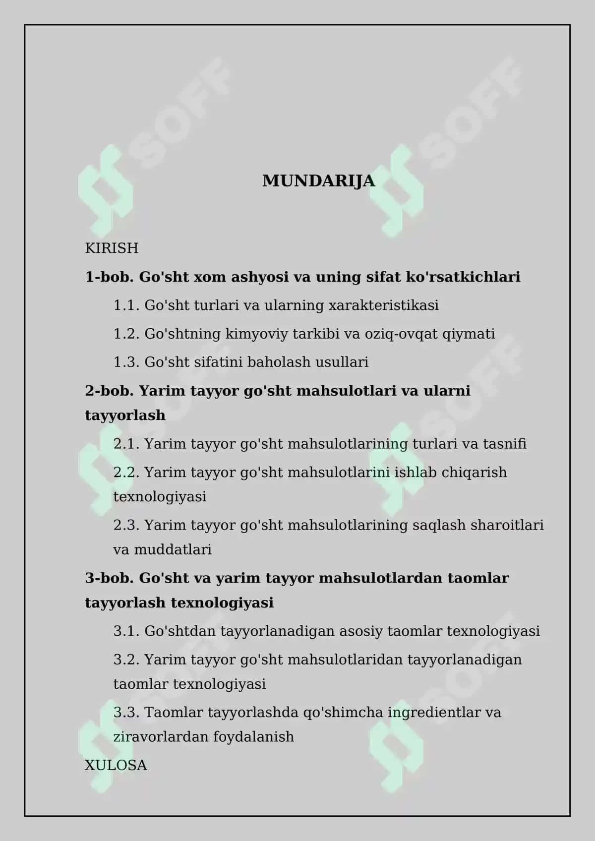 Go’sht va yarim tayyor mahsulotlar ulardan taom tayyorlash texnologiyasi 2
