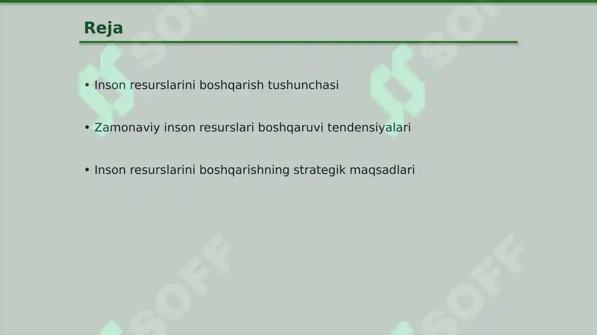 Zamonaviy sharoitlarda inson resurslarini boshqarishning tutgan o‘rni va strategiyasi 2