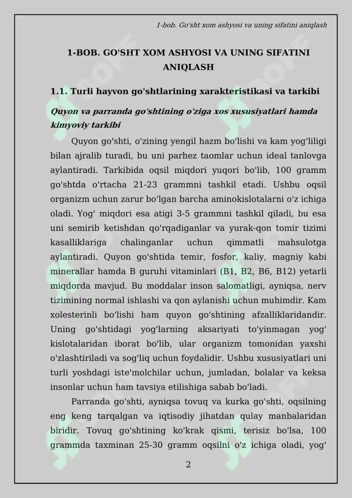 Go’sht va yarim tayyor mahsulotlar ulardan taom tayyorlash texnologiyasi 4