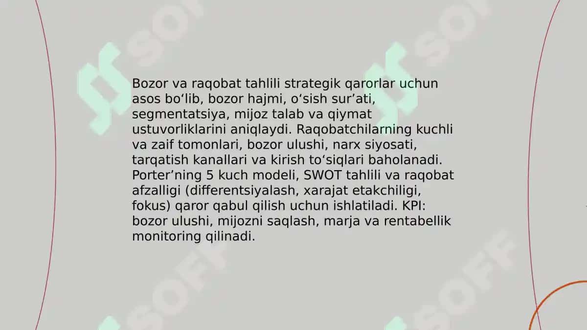 Soha korxonalarida strategik rejalashtirish 7