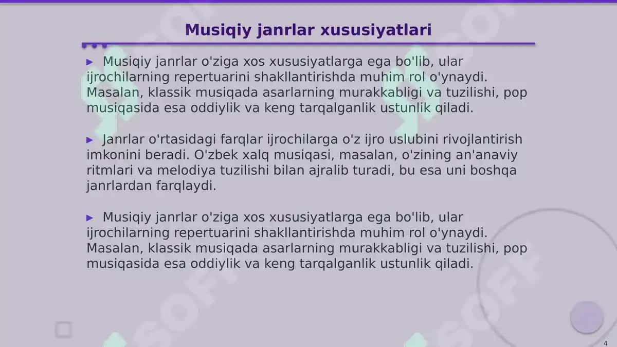 Musiqiy faoliyatlar uchun repertuar tanlash 4