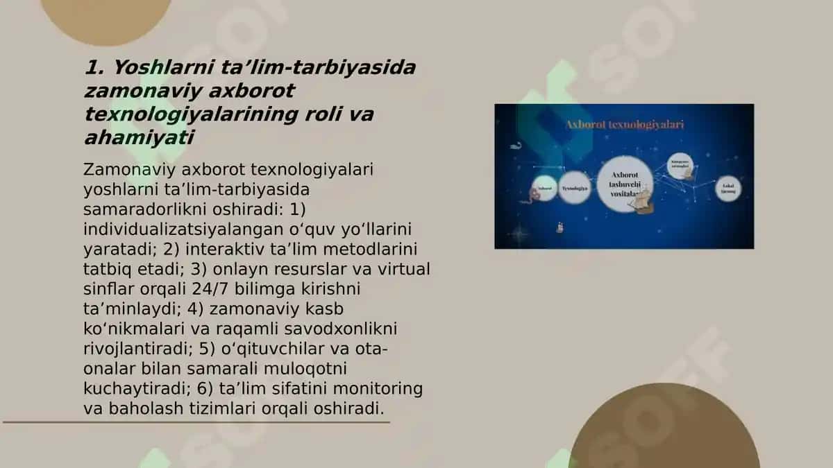 Yoshlarni taʼlim-tarbiyasida zamonaviy axborot texnologiyarining oʻrni va ahamiyati 3