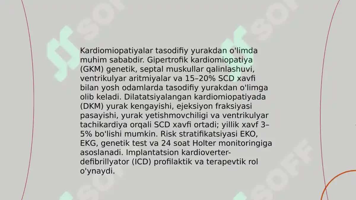 Tasodifiy yurakdan o'lim sindromi 7