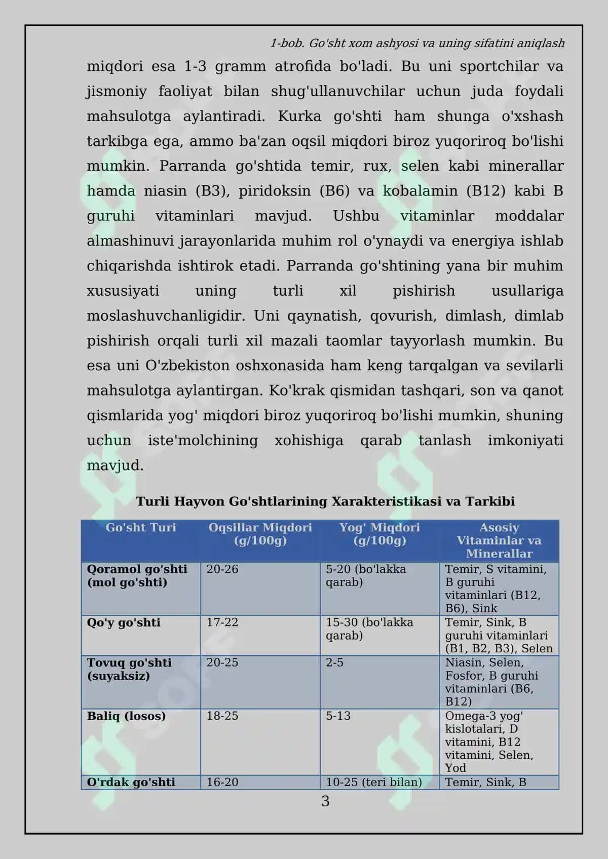 Go’sht va yarim tayyor mahsulotlar ulardan taom tayyorlash texnologiyasi 5
