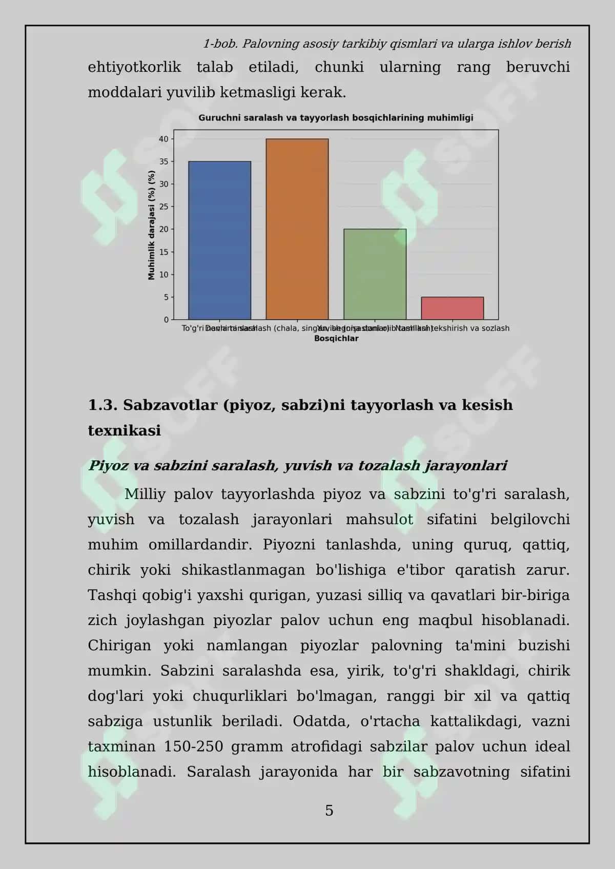 Milliy palov tayyorlash texnologiyasi Kurs ishi 8