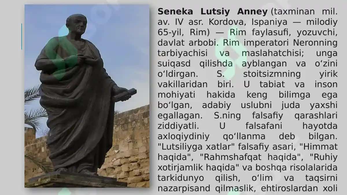 Senekaning “Lutsiliyga axloqiy xatlari” asari va uning ahamiyati 2