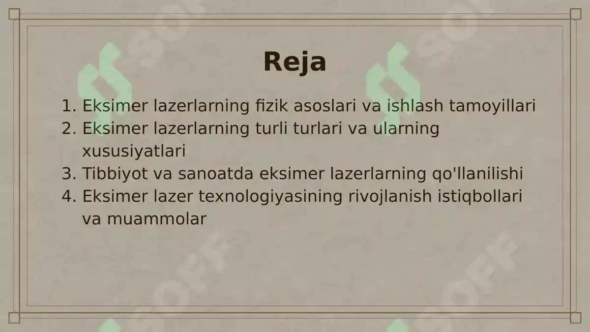 Eksimer Lazerlar 2