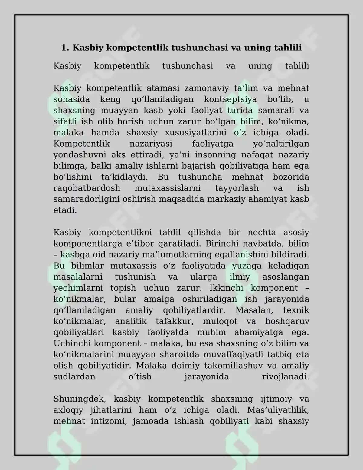 Kasbiy kompetentlik va uning ahamiyati (Professional competence and its significance) 4