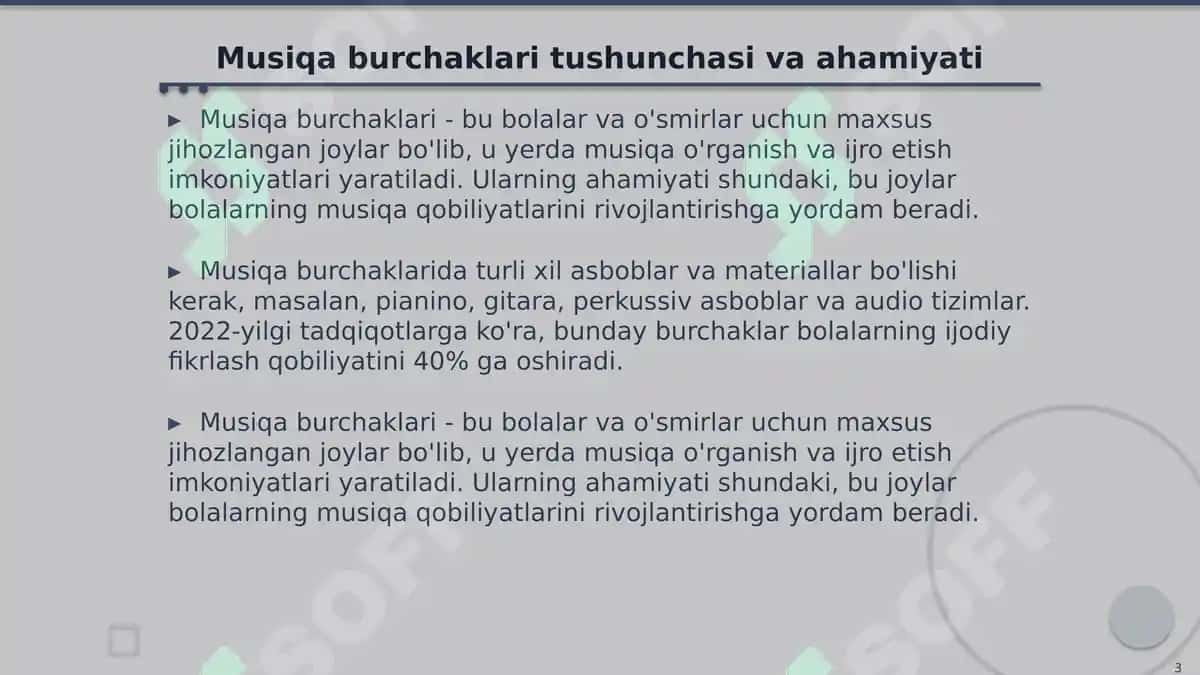 Turli yosh guruhlarda musiqa burchaklarini jihozlash 3