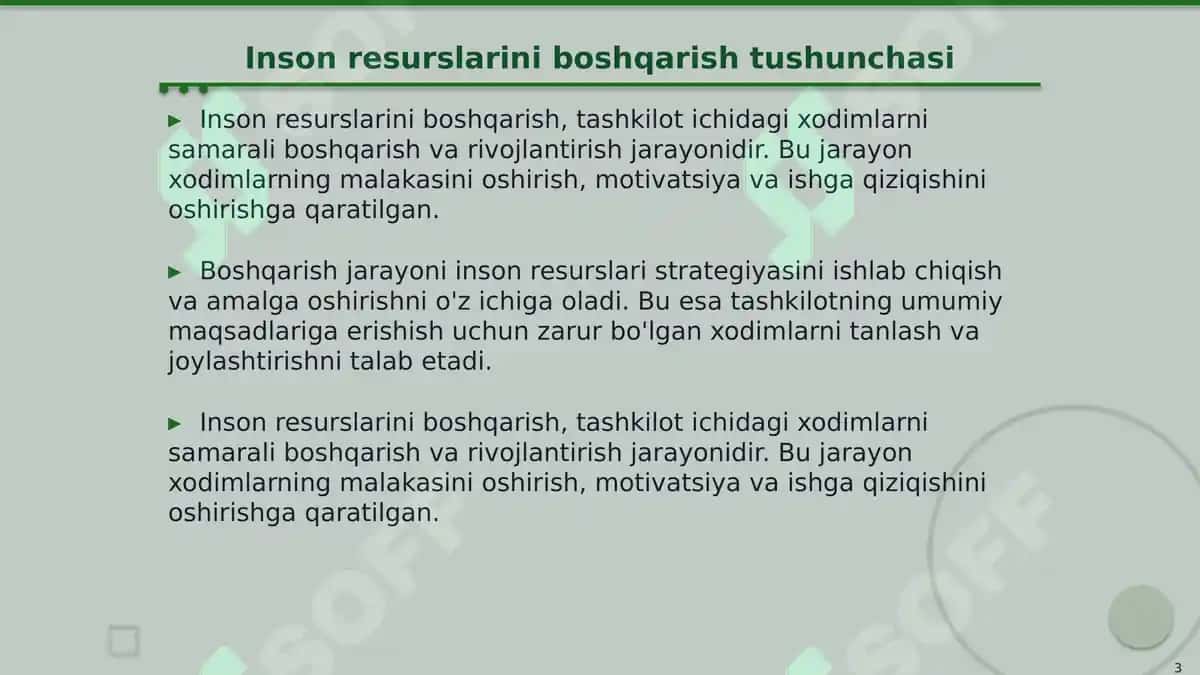 Zamonaviy sharoitlarda inson resurslarini boshqarishning tutgan o‘rni va strategiyasi 3