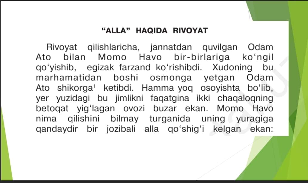 Xalq qo'shiqlari adabiy qo'shiqlar ularning ijro xususiyati