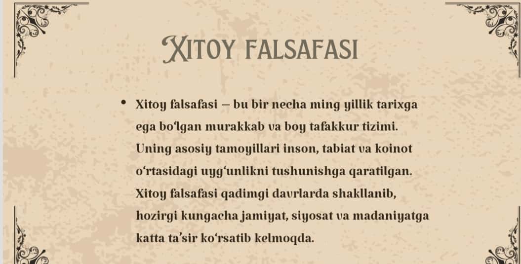 Xitoy falsafasi