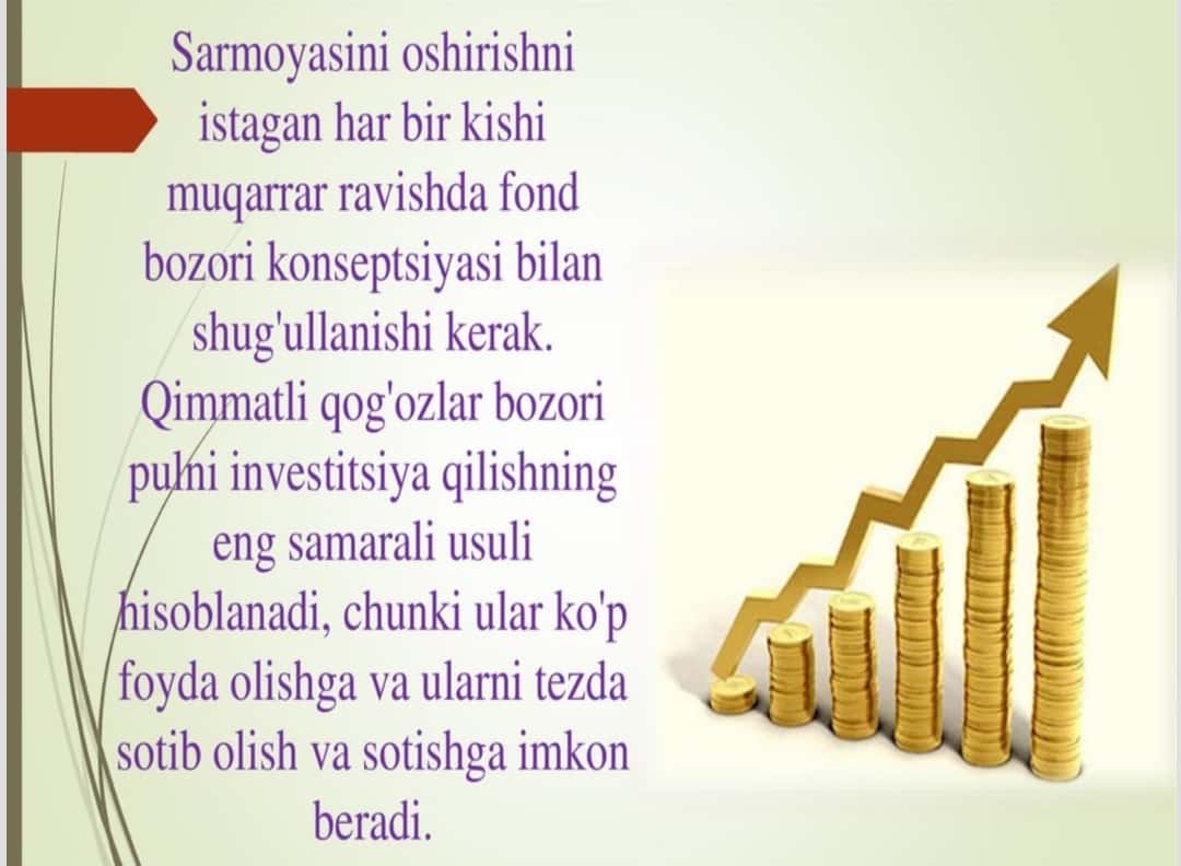 Qimmatli qogʻozlar bozorining mohiyati