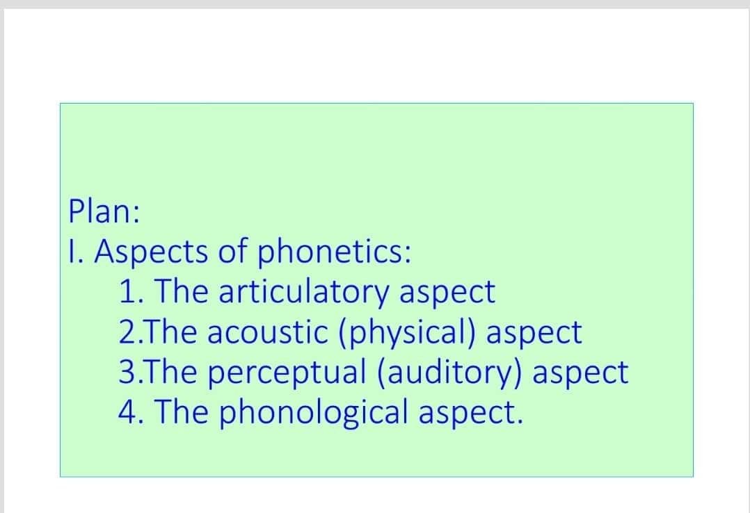 Aspects of phonetics and methods of investigations Transcription.
