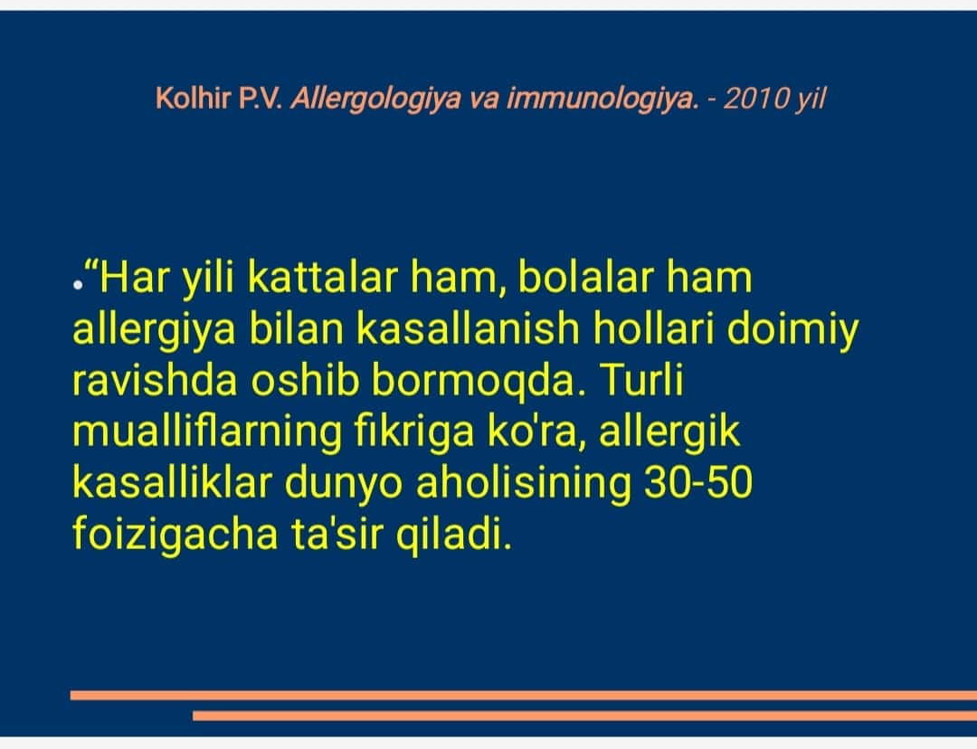 Molekulyar allergiya diagnostikasi - bugungi kunda allergologiyaning kelajagi