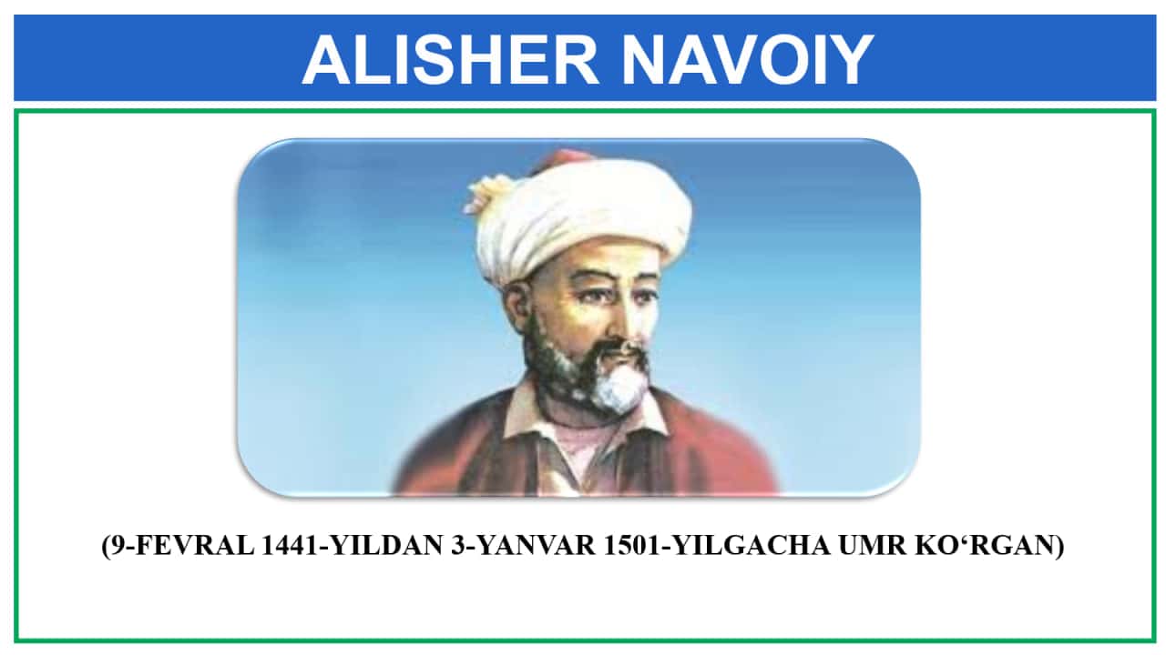 ALISHER NAVOIY