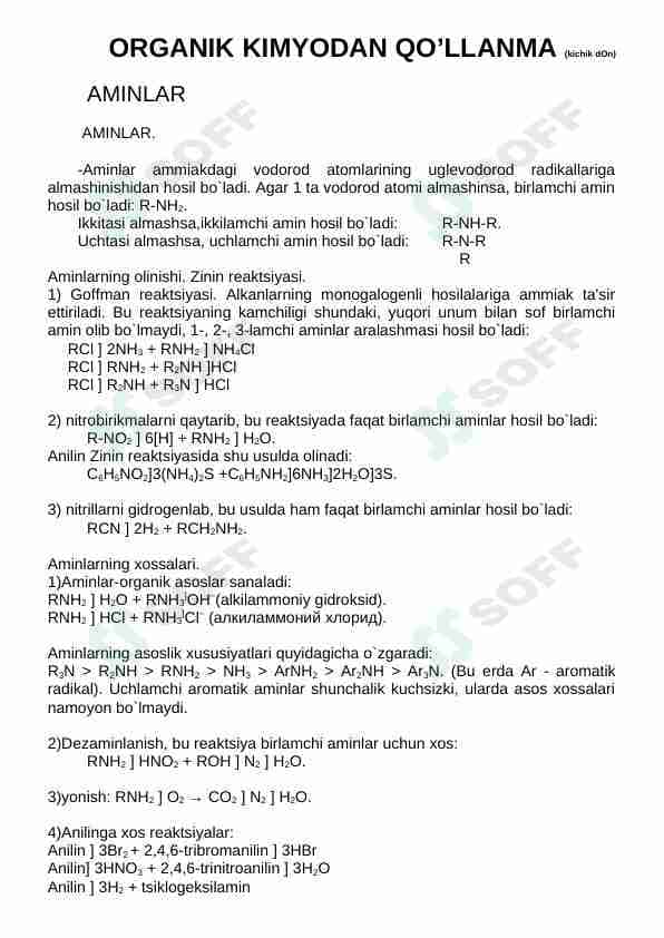 Organik kimyodan qoʻllanma