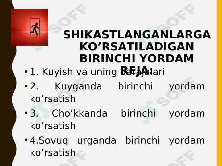 shikastlanganda birinchi yordam