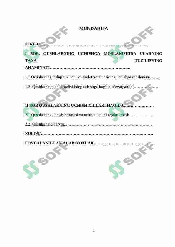 Qushlarning uchishga moslanish belgilari , uchish xillari
