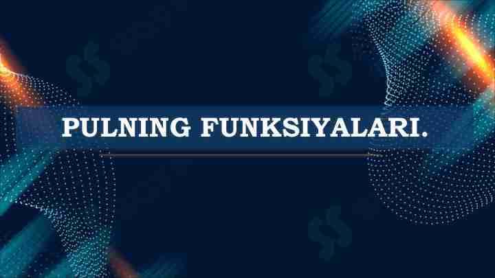 PULNING FUNKSIYALARI