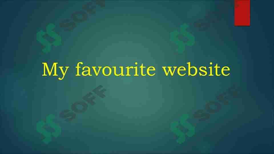 My favourite website