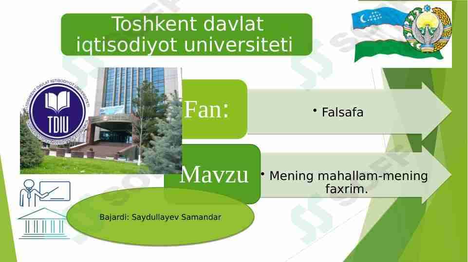 Mening mahallam-mening faxrim.