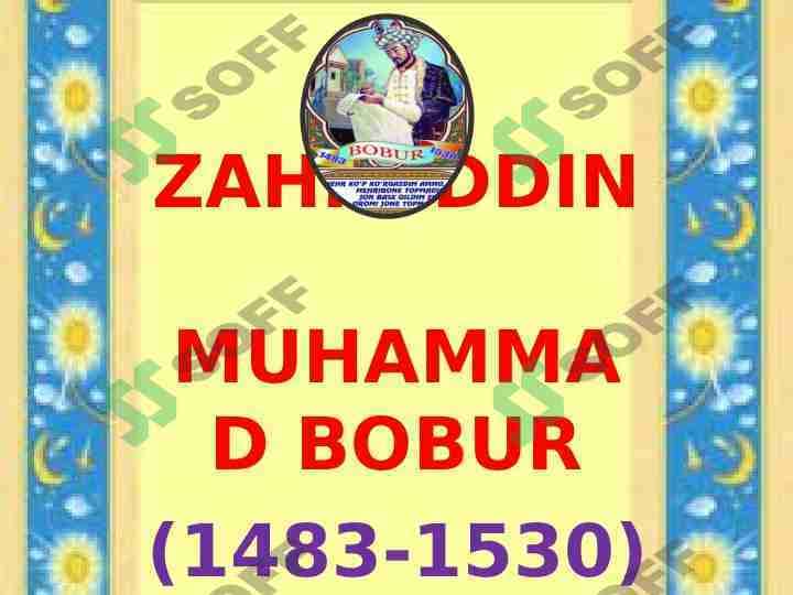 Zahriddin Muhammad Bobur
