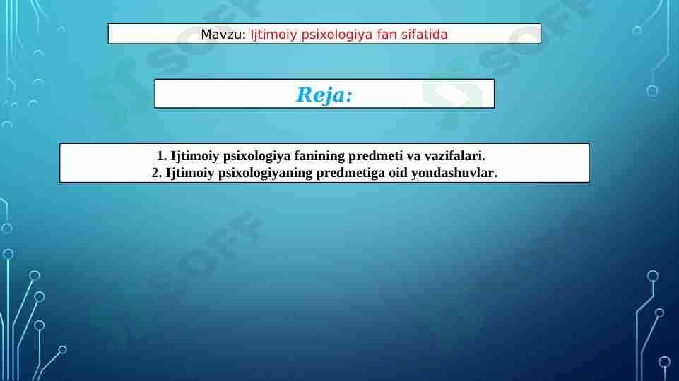 Ijtimoiy psixologiya fan sifatida