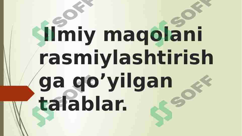 Ilmiy maqola
