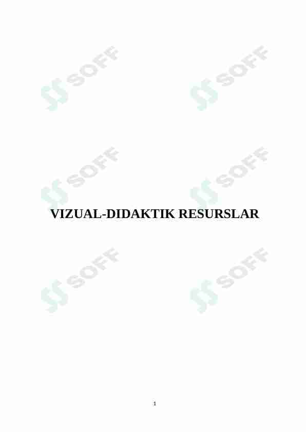Vizual didaktik resurslar