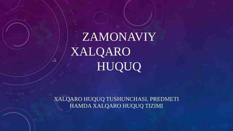 Xalqaro huquq