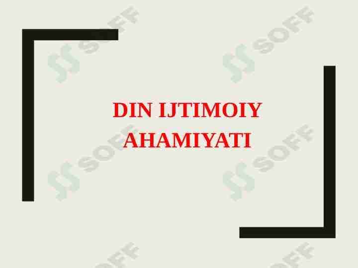 dinning ijtimoiy ahamiyati