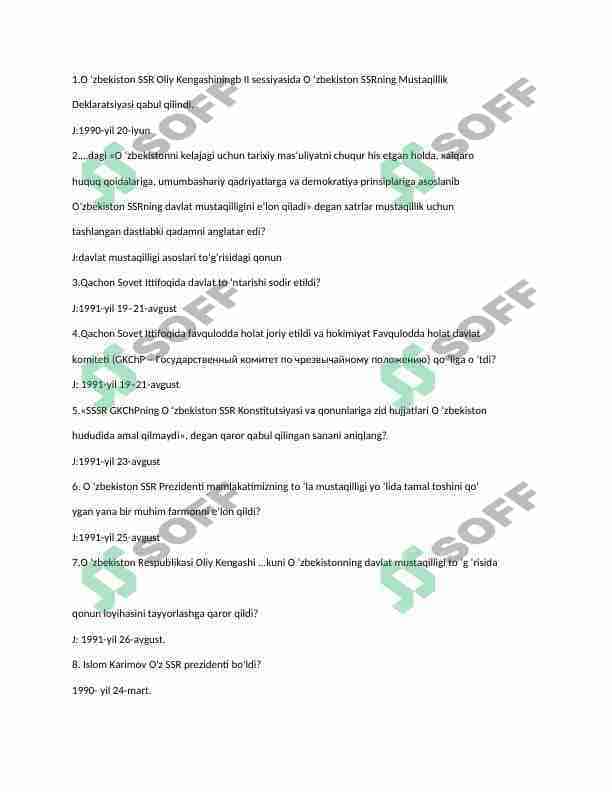 markaziy osiyo xalqlar tarixidan test