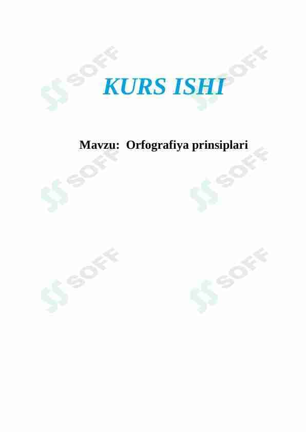 Orfografiya prinsiplari