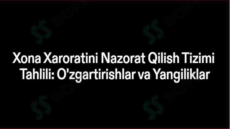 Xona xaroratini boshqarish.