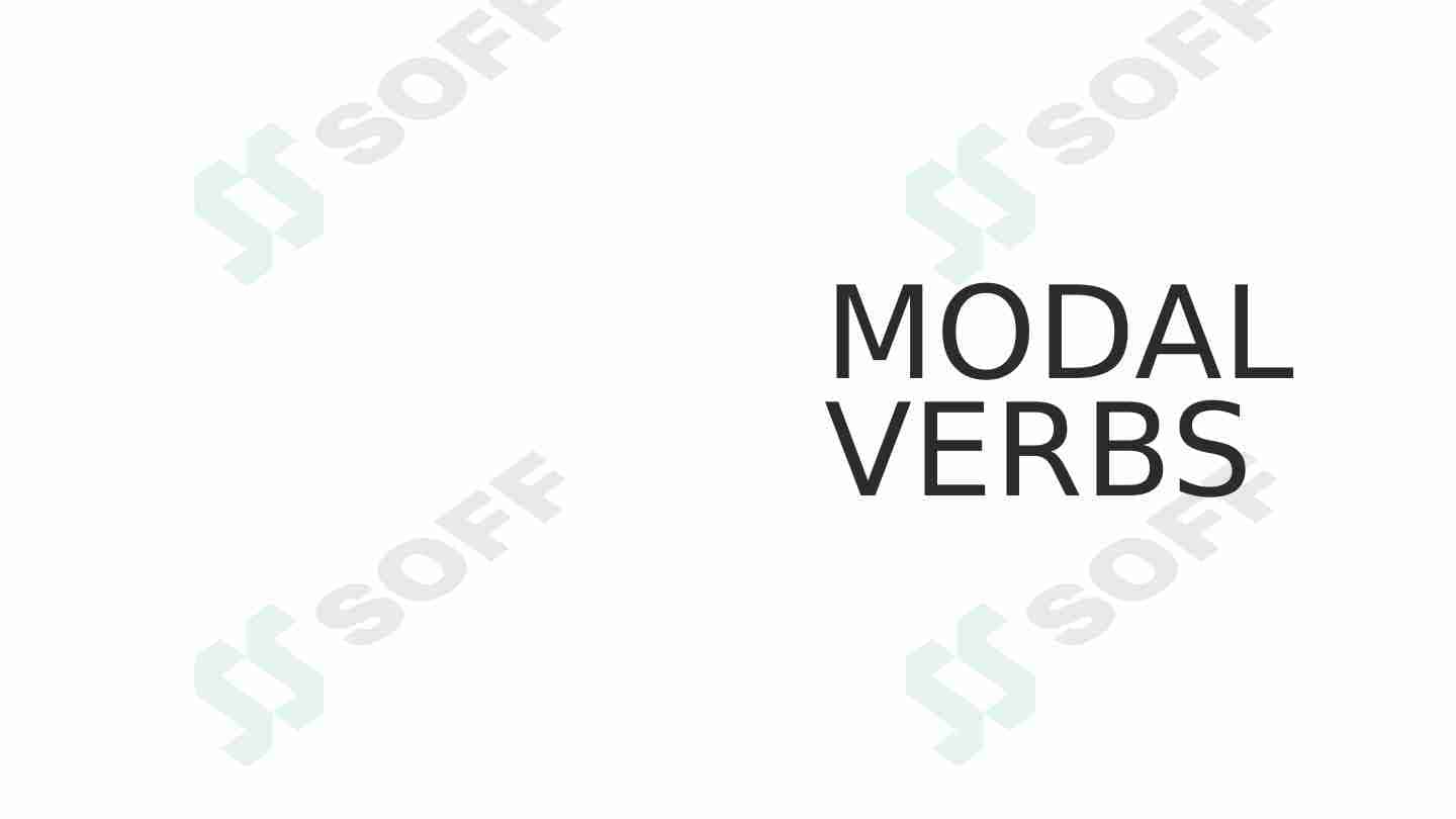 Modal verbs