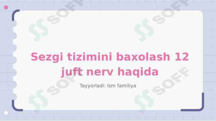 sezgi tizimini baholash