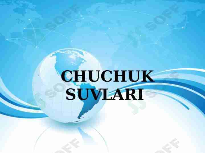 CHUCHUK SUVLARI