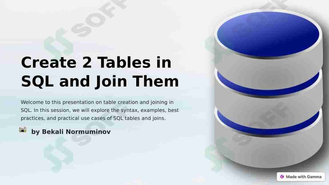 CREATE TABLE in SQL and write code