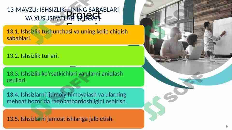ishsizlik uning sabablari va xususiyalari