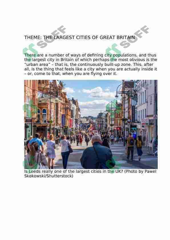the largest cities of great britain