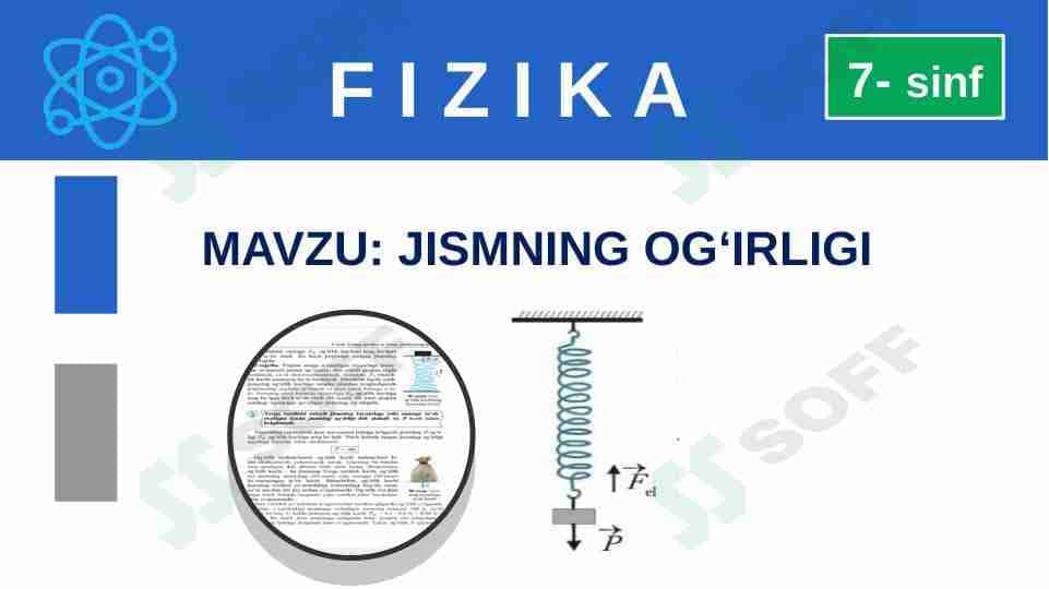 Jismning og'irligi