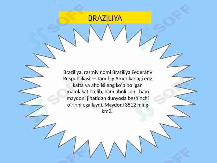 Braziliya Davlati va Iqtisodiyoti haqida