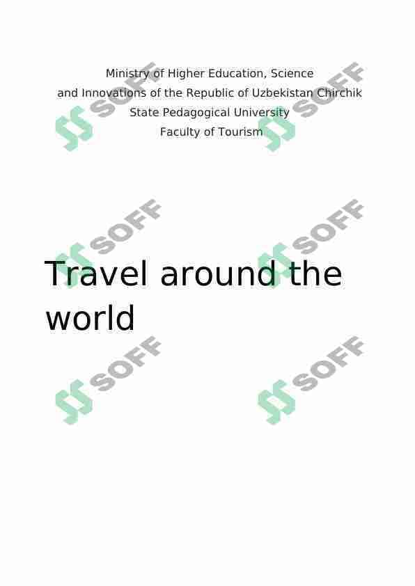 Travel around the world